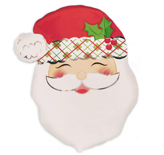 23" Μπαλόνι Άγιος Βασίλης με σκουφάκι