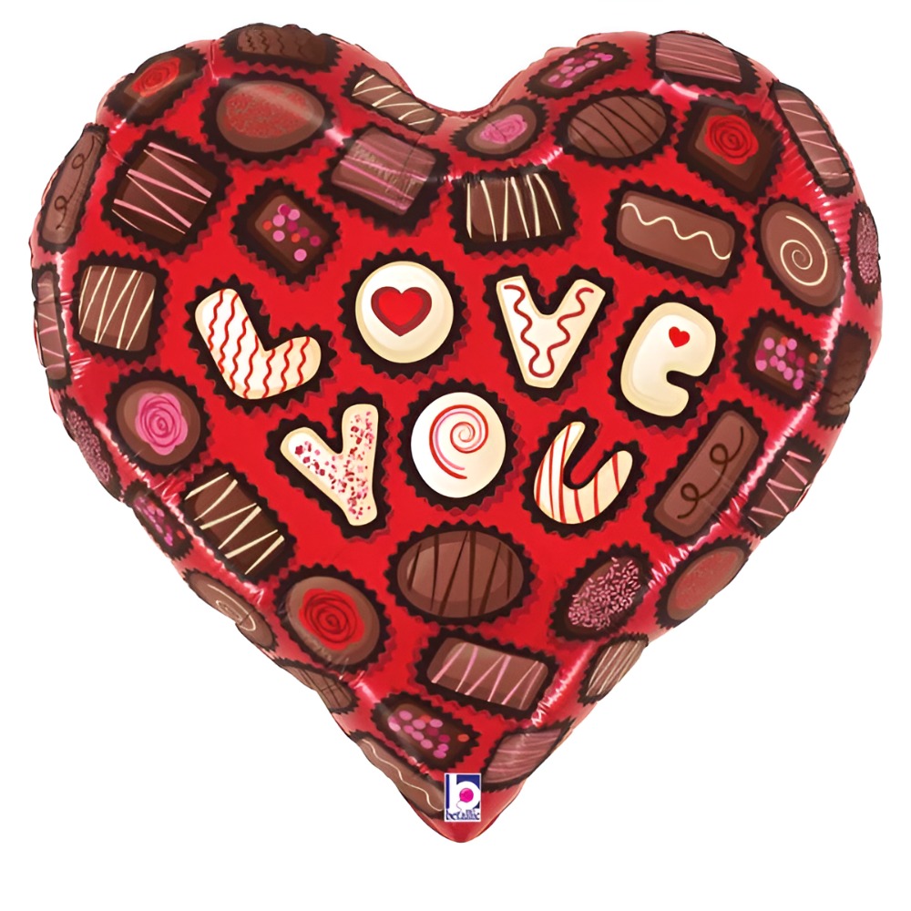 23" Μπαλόνι καρδιά Love You Chocolates