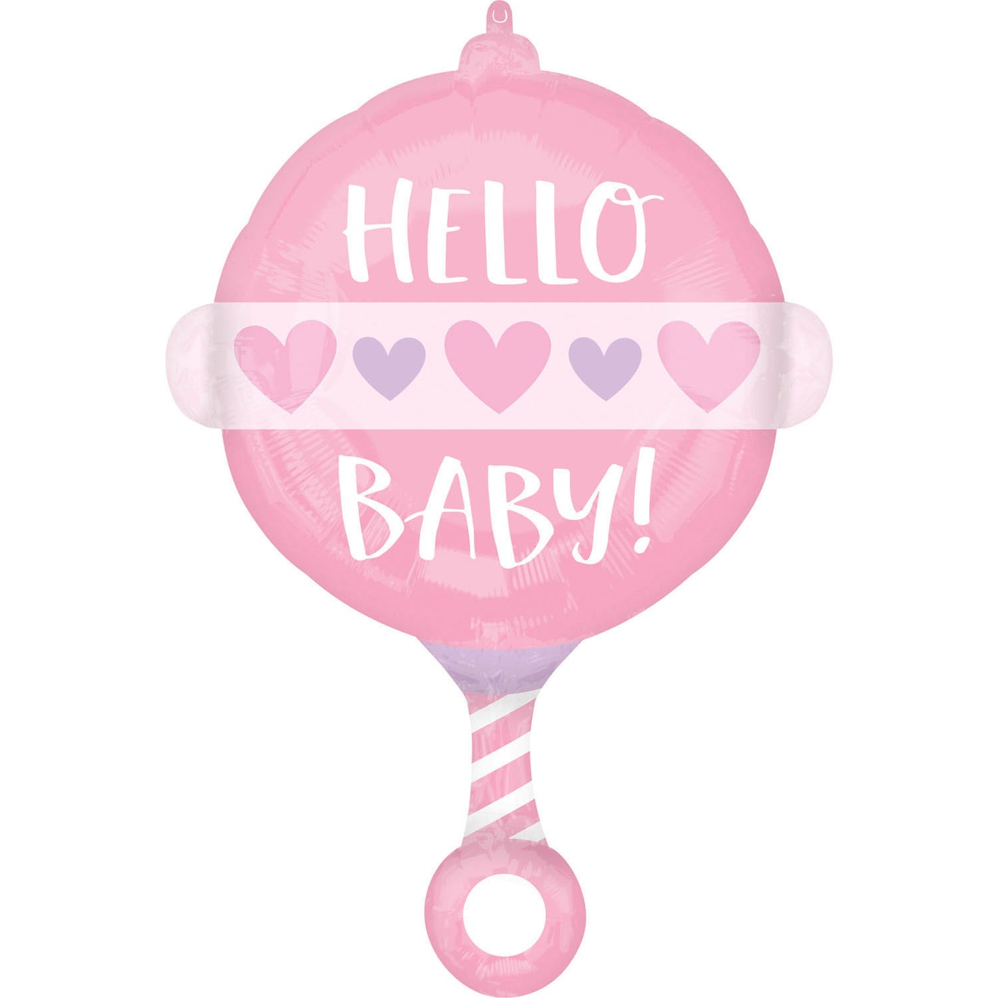Μπαλόνι Φοιλ Σχήμα Baby Girl Rattle / 43εκ x 60εκ