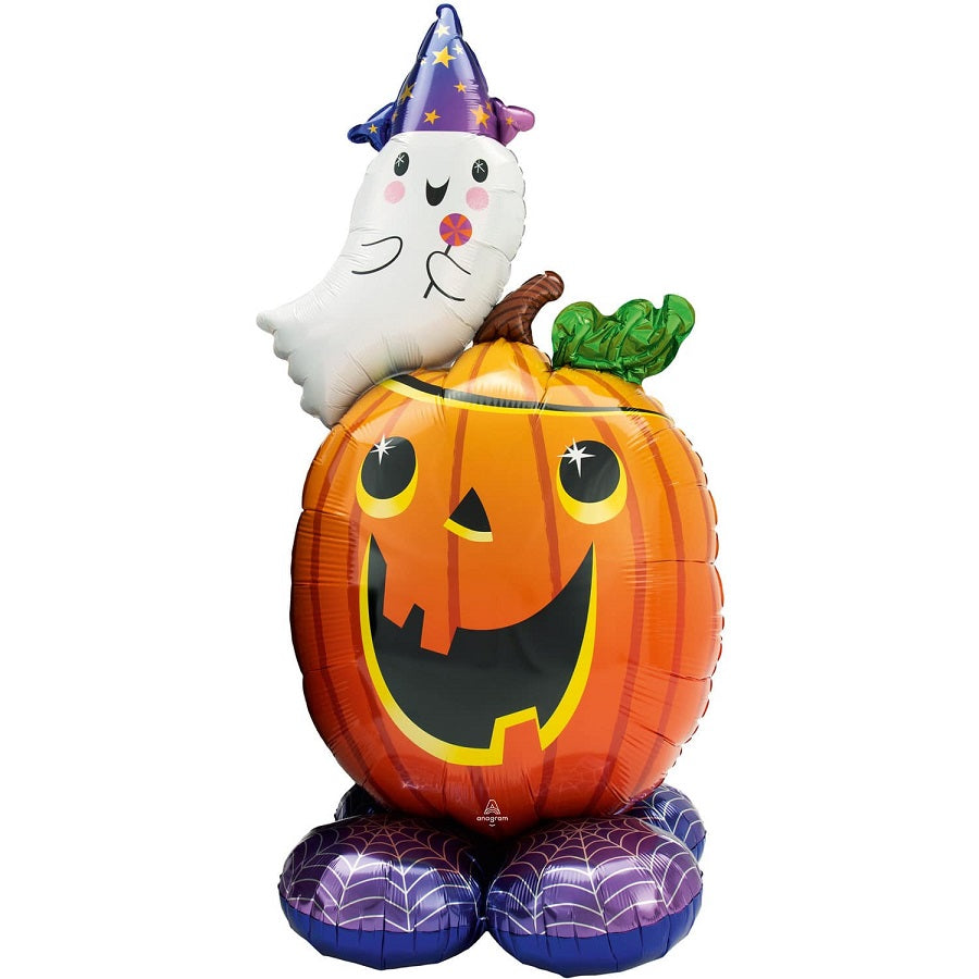 Μπαλόνι φοιλ AirLoonz Pumpkin & Ghost /71εκ x 142εκ - Κολόκυθα και Φάντασμα