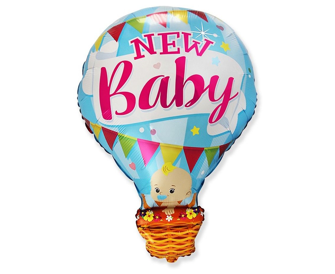 24" Μπαλόνι γέννησης Αερόστατο New Baby Boy