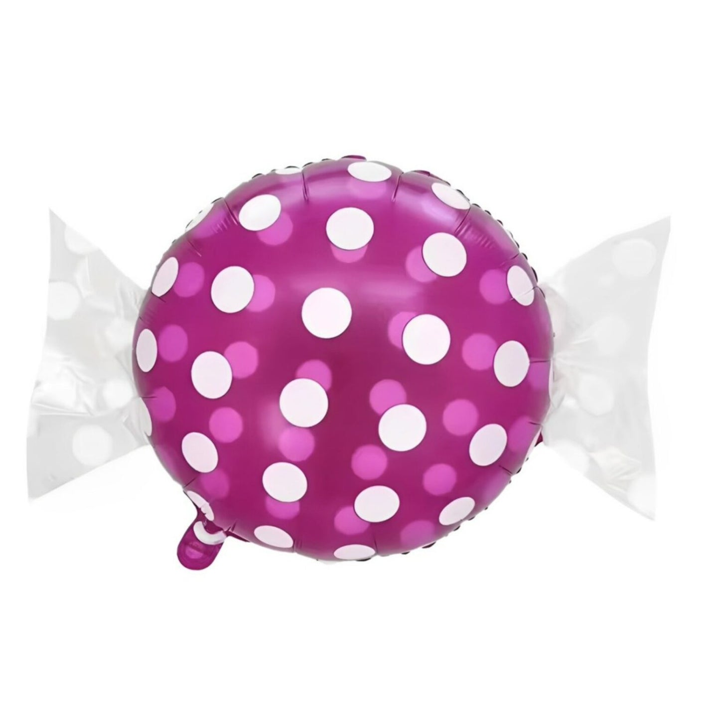 24″ Μπαλόνι Καραμέλα φούξια πουά