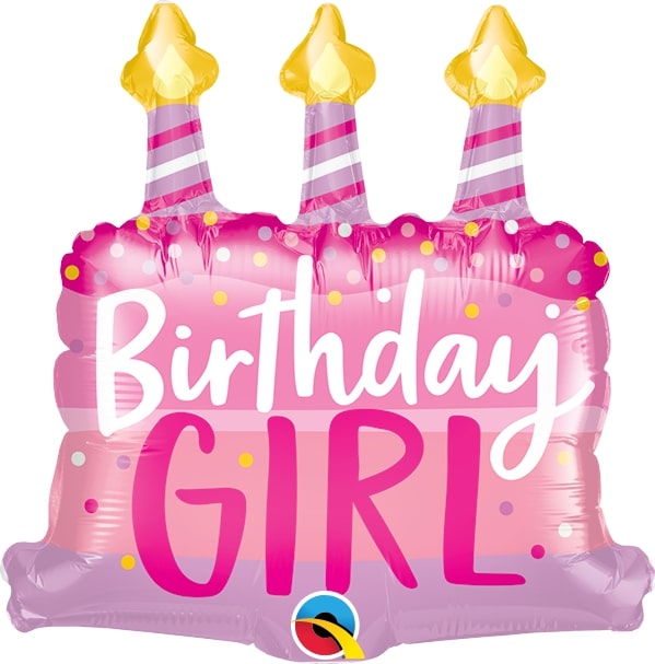 Μπαλόνι Φοιλ Μίνι Σχήμα 14 Birthday Girl Cake & Candle / 36 εκ