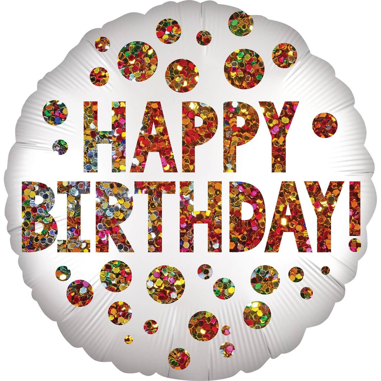 Μπαλόνι Φοιλ 18 Satin Infused Birthday Sequins / 46 εκ