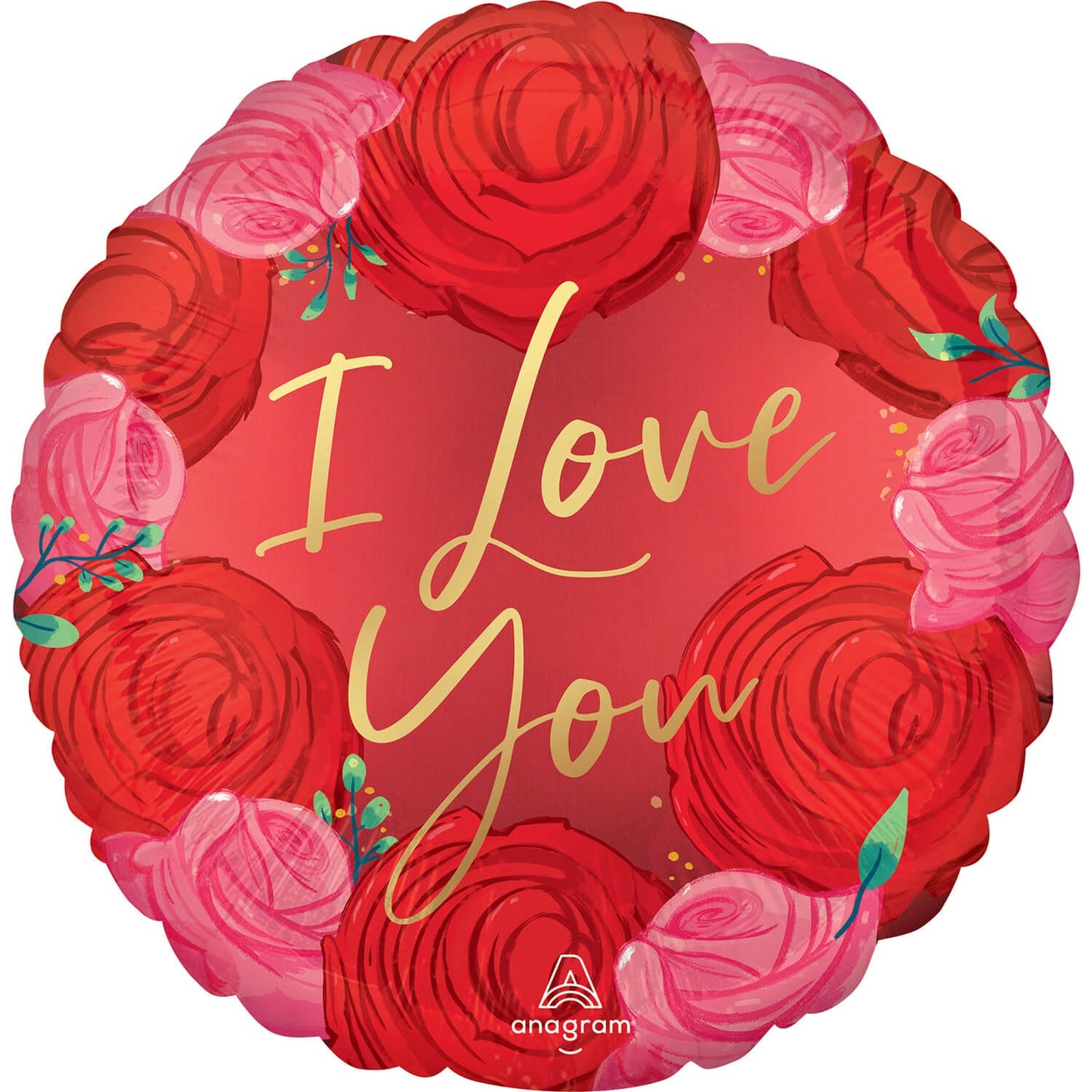 Μπαλόνι Φοιλ 18 I Love You Roses / 46 εκ