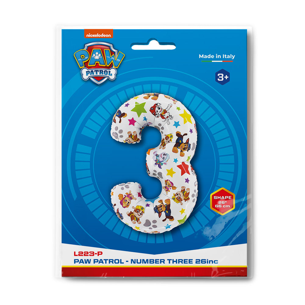 26” Μπαλόνι Paw Patrol – Αριθμός 3