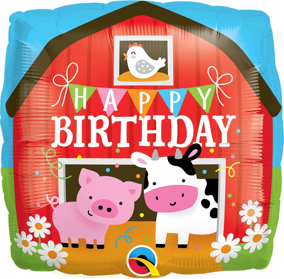 Μπαλόνι Φοιλ 18 Birthday Barn / 46 εκ