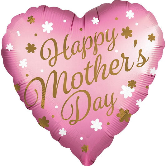 28" Μπαλόνι Καρδιά σατέν "Happy Mothers Day"
