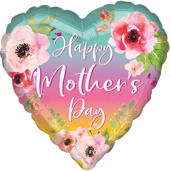 Μπαλόνι Φοιλ Jumbo Flowers and Ombre Mother's Day / 72 εκ