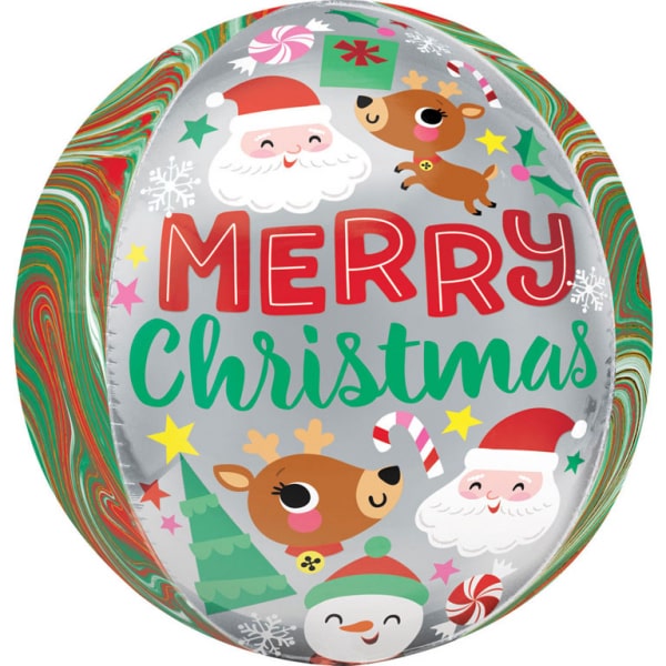 Μπαλόνι Orbz 16 Σφαίρα Adorable Christmas Buddies / 38 εκ x 40 εκ