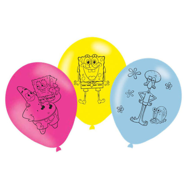 Μπαλόνια Λατεξ 11 SpongeBob 27.5 cm/ 6 τεμ