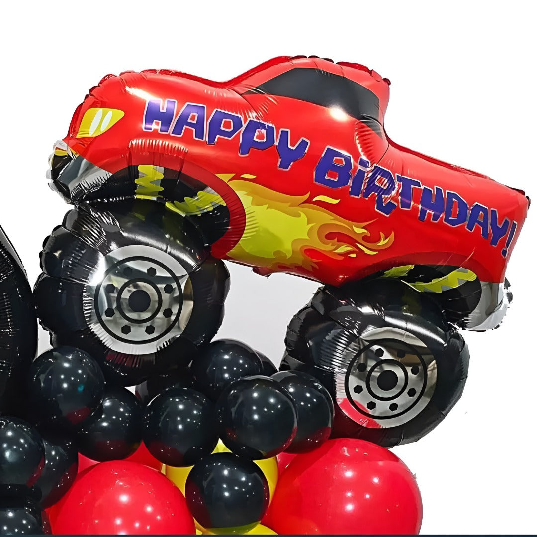 29″ Μπαλόνι Αυτοκίνητο Monster Truck Happy Birthday