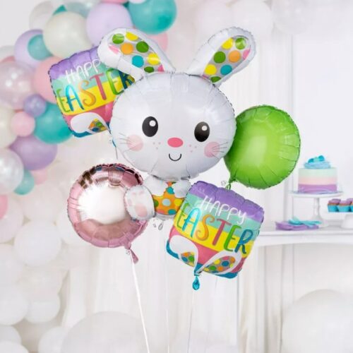 29" Μπαλόνι Λαγουδάκι με πουά αυγό