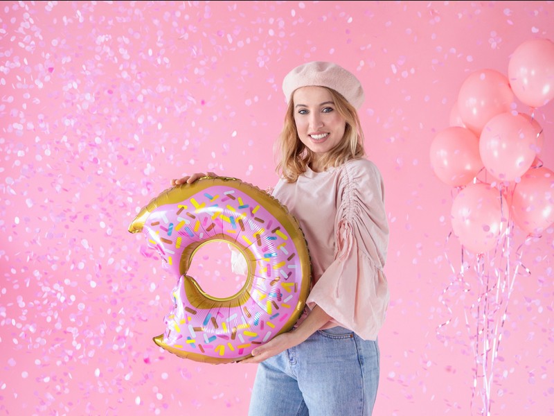 29" Μπαλόνι Ντόνατ δαγκωμένο