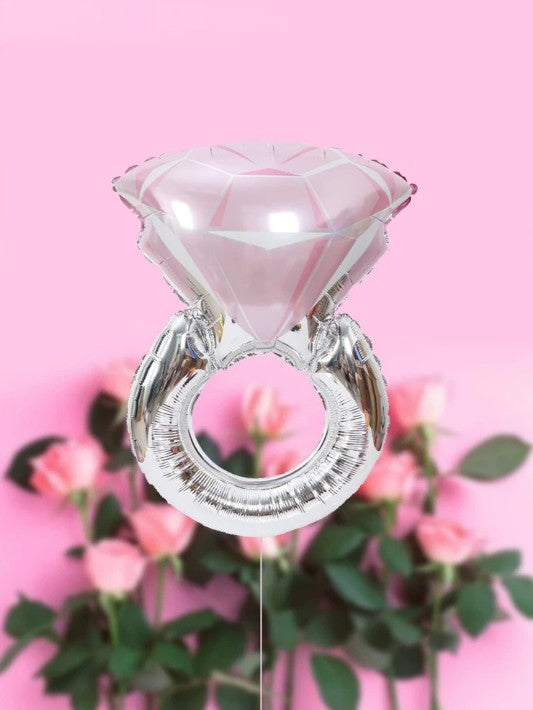 30″ Μπαλόνι διαμαντένιο Μονόπετρο ροζ