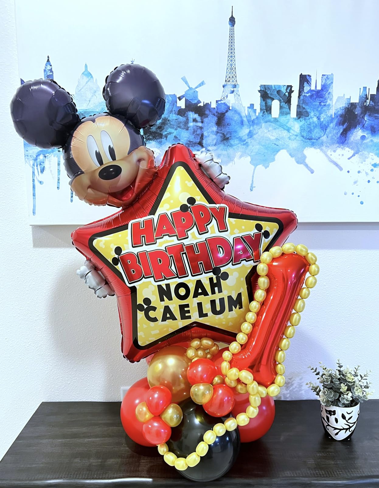 30" Μπαλόνι γενεθλίων Mickey Mouse Personalized