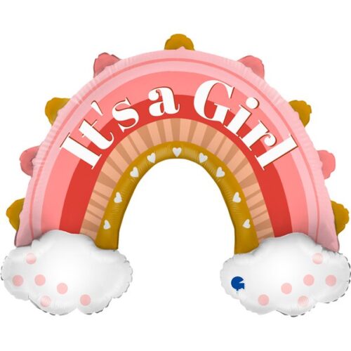 31'' Μπαλόνι Boho Ουράνιο Τόξο It's a Girl