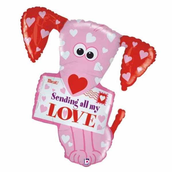 31'' Μπαλόνι σκυλάκι ”Sending love”