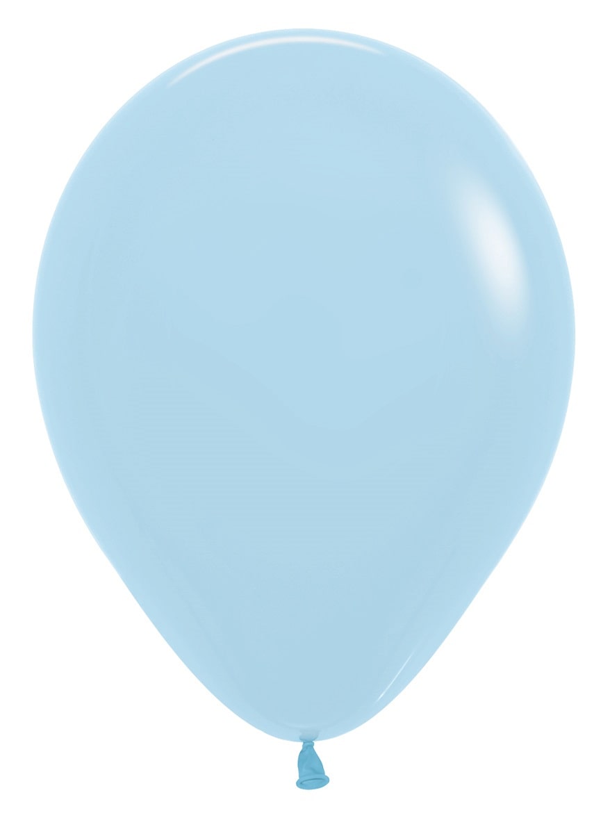 Μπαλόνια λατεξ 12 Σιελ / 50 τεμ - Pastel Matte Blue