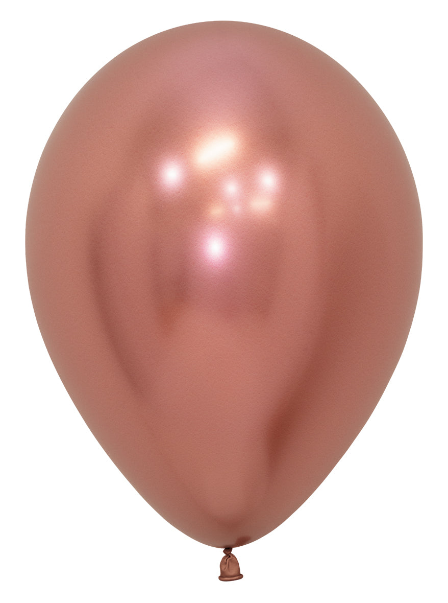Μπαλόνια Λάτεξ 12 Ροζ Χρυσό Reflex / 50 τεμ