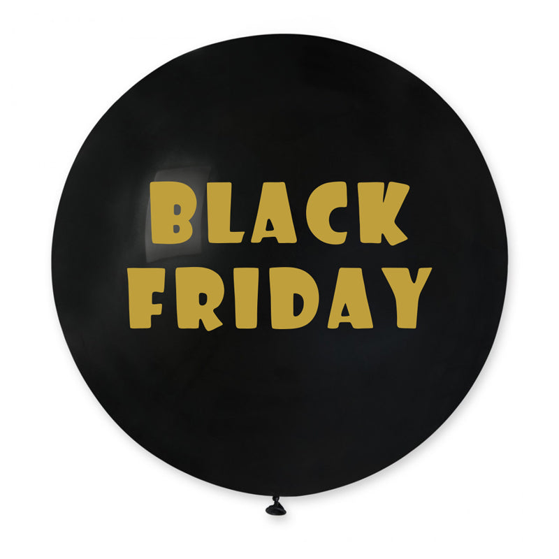 31″ Μπαλόνι Τυπωμένο Black Friday χρυσό