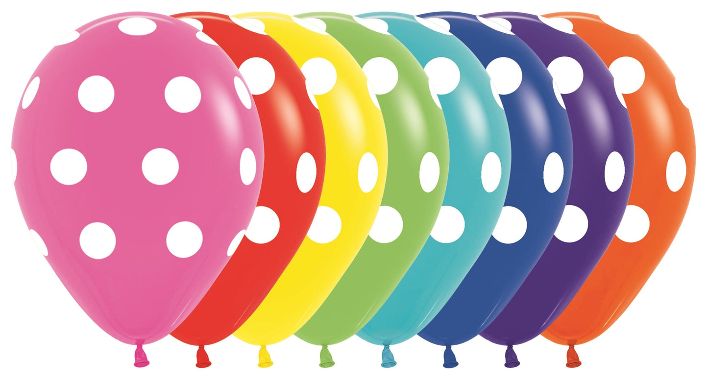 Μπαλόνια 11 Big Polka Dots Assortment / 25 τεμ