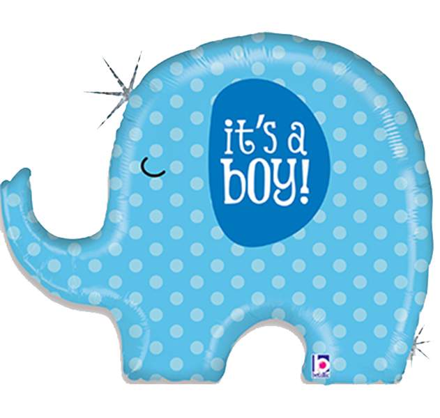 32" Μπαλόνι γέννησης Its a boy ελεφαντάκι