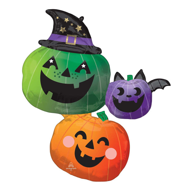 32" Μπαλόνι Halloween - Πολύχρωμες Κολοκύθες