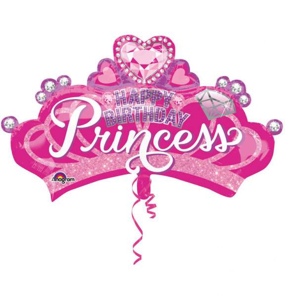 32" Μπαλόνι Στέμμα Happy Bday Princess