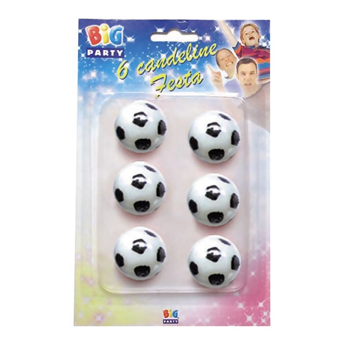 Κεριά Μπάλες Ποδοσφαίρου - Soccer / 6 τεμ.