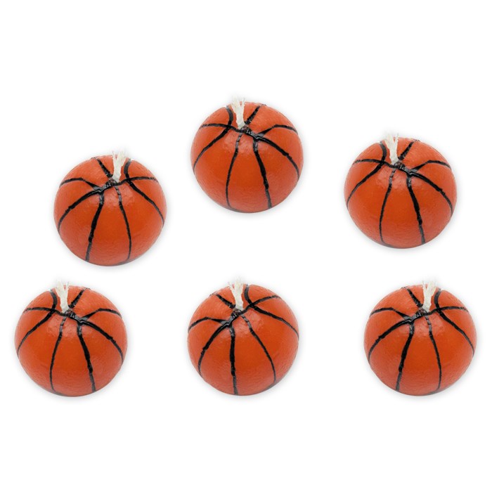 Κεριά Μπάσκετ - Basket / 6 τμχ