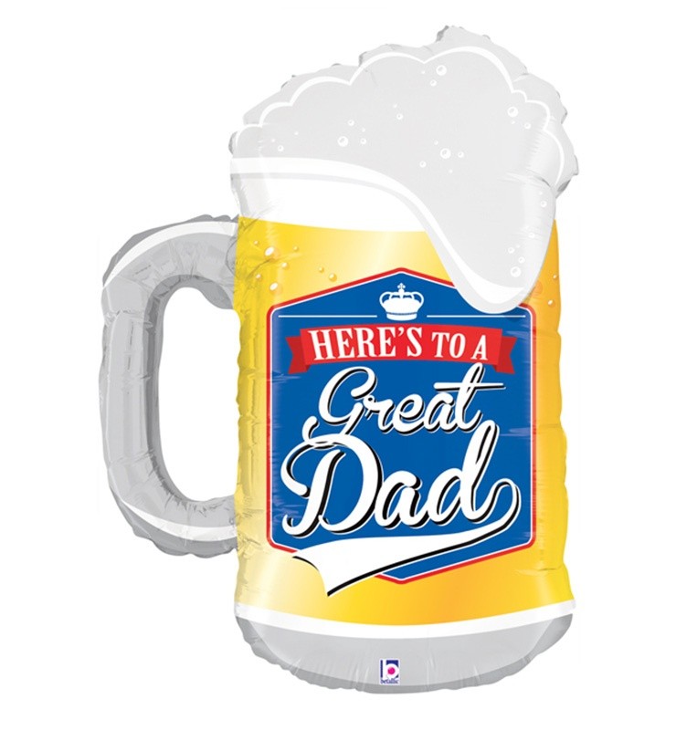 34" Μπαλόνι Great Dad Ποτήρι Μπύρας