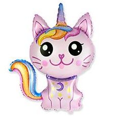 35'' Μπαλόνι Ροζ Γατούλα Μαγική