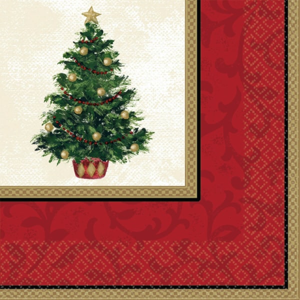 Χαρτοπετσέτες φαγητού 33εκ Christmas Tree /16 τεμ