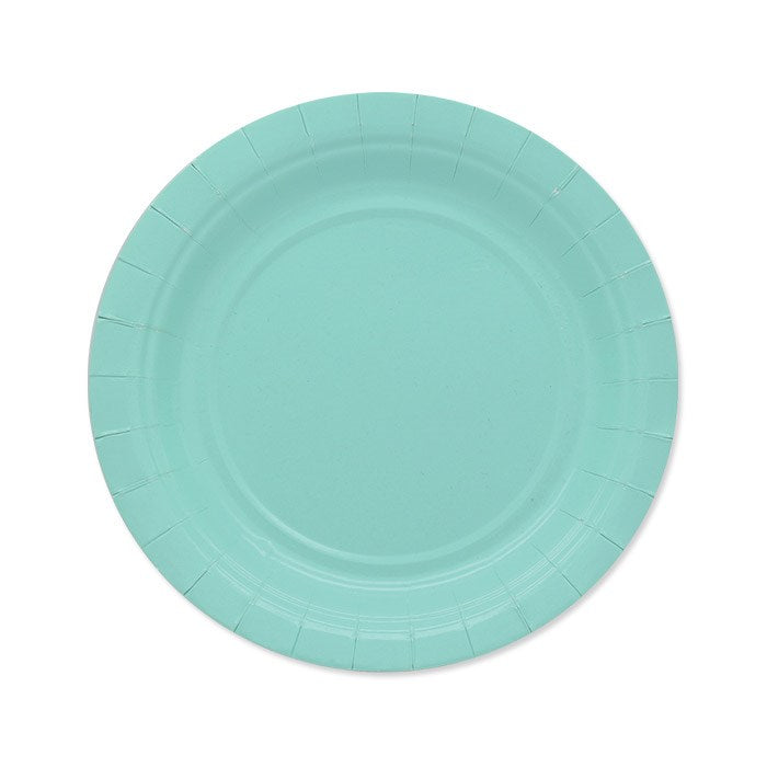 Πιάτα Στρογγυλά 18.8 εκ - Παστέλ Μέντα Acqua Marina / 25 τεμ
