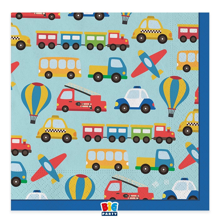Χαρτοπετσέτες Φαγητού Οχήματα - Vehicles / 20 τμχ