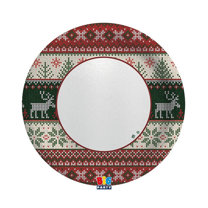 Πιάτα Χάρτινα 24εκ Norwegian / 8τεμ.