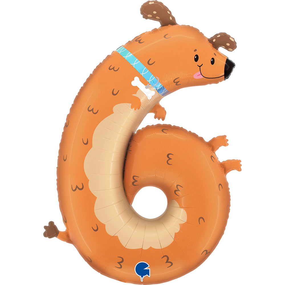 35" Μπαλόνι Σκυλάκι Αριθμός 6