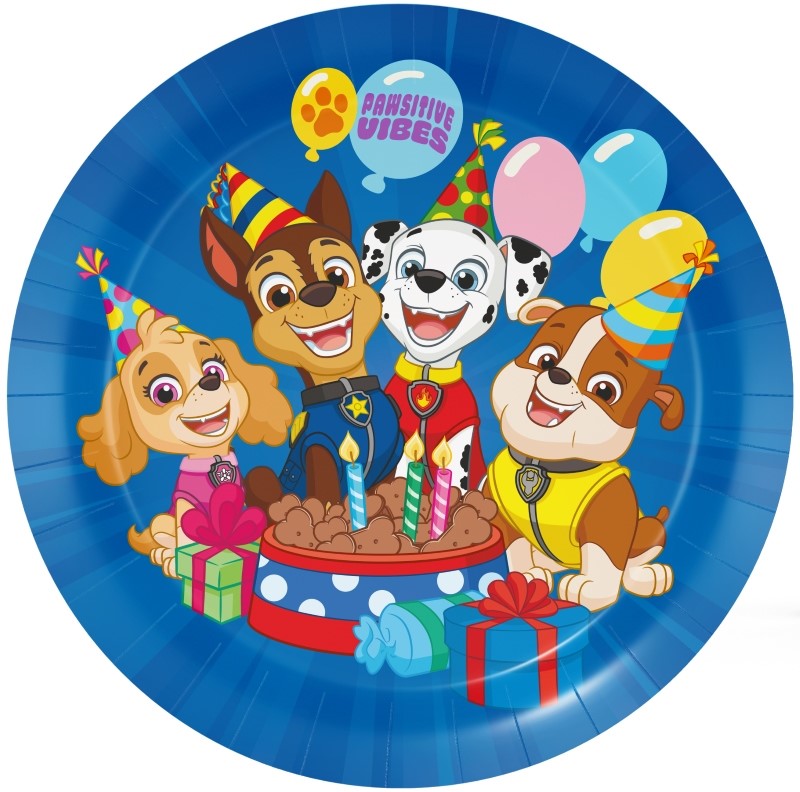Πιάτα Χάρτινα 23εκ Paw Patrol / 8 τεμ