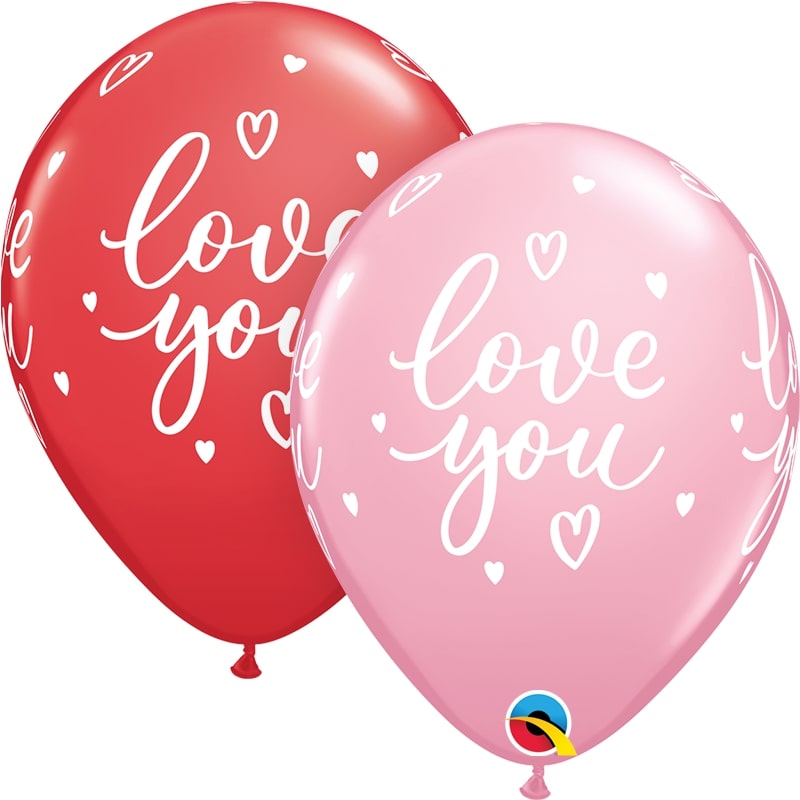 Μπαλόνια Λάτεξ 11 I Love You Casual Script / 25 τεμ