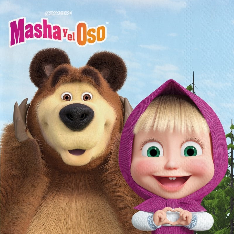Χαρτοπετσέτες Φαγητού Masha e Orso / 20τεμ.