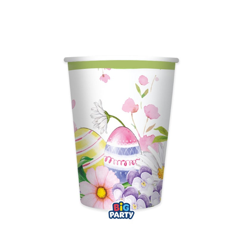 6 Ποτήρια Floral Easter / 250cc