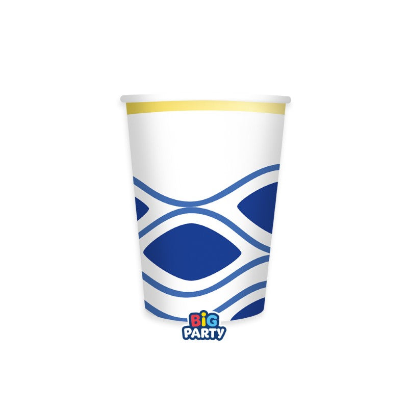 Ποτήρια Χάρτινα 250 ml Santorini / 6 τεμ