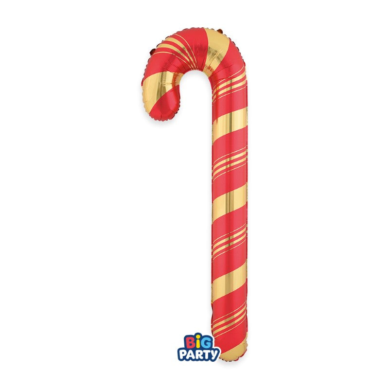 Μπαλόνι Φοιλ Σχήμα Γλειφιτζούρι Κόκκινο - Candy Cane / 60 x 150εκ