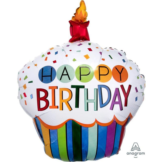 36" Μπαλόνι Cupcake Happy birthday