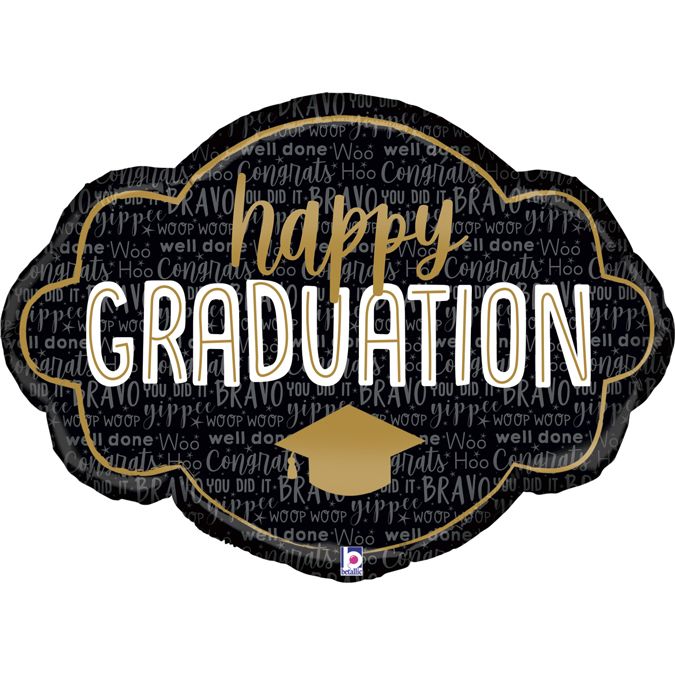 36" Μπαλόνι Κάδρο "Happy Graduation"
