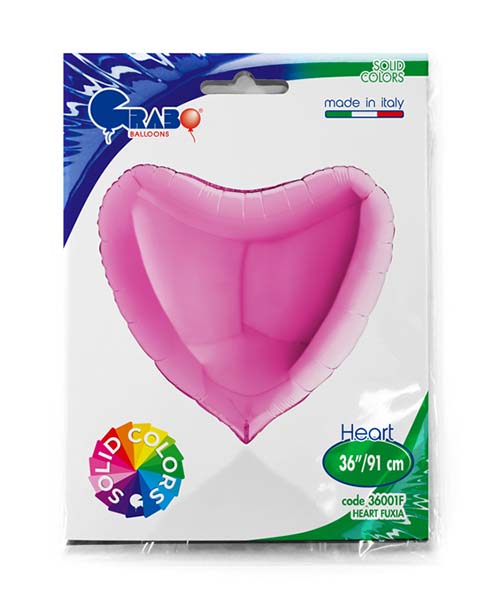 36" Μπαλόνι Φούξια Καρδιά