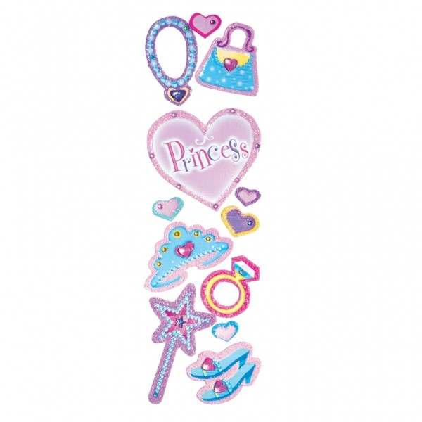 Αυτοκόλλητα 3D Princess (11 τεμ)