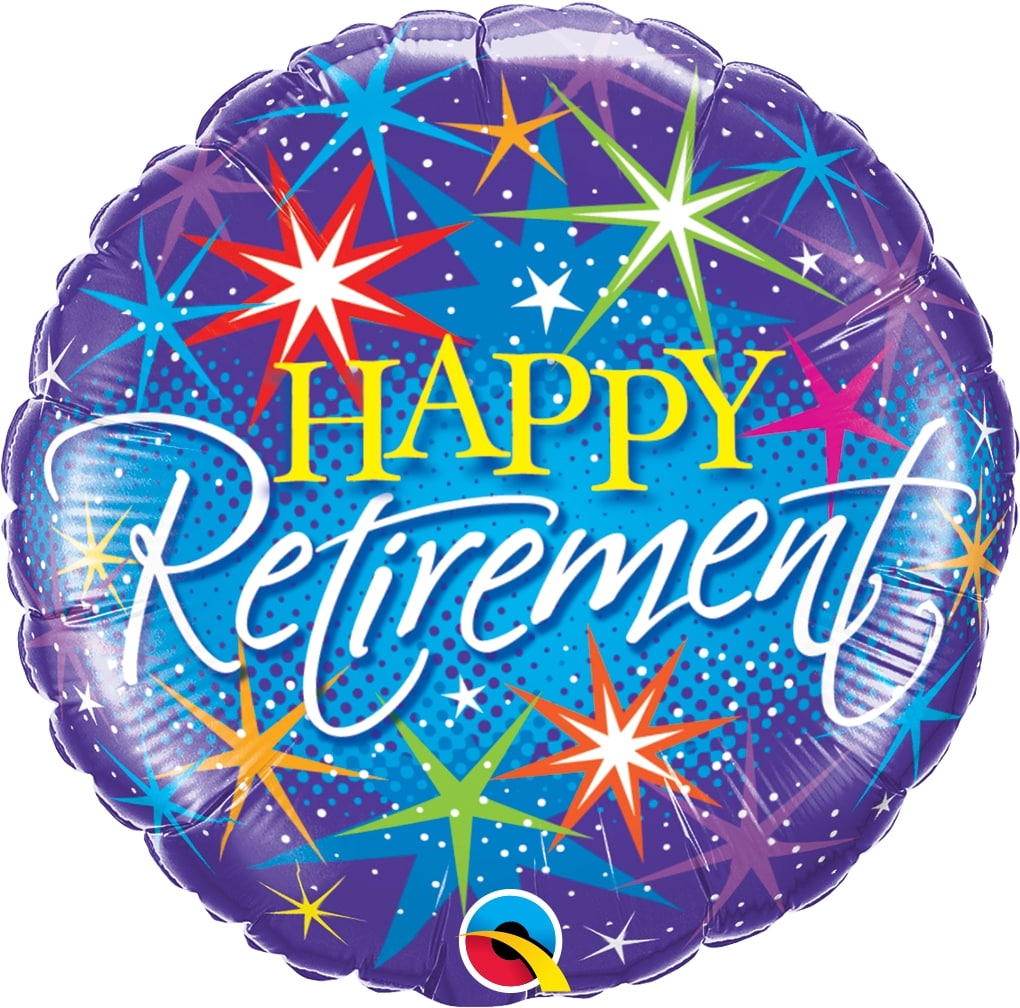 Μπαλόνι Φοιλ 18 Retirement Colorful Bursts /46εκ - σύνταξη