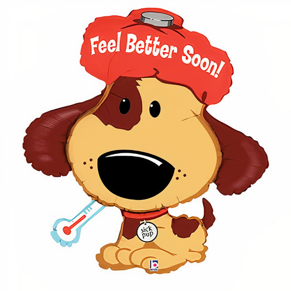 37" Μπαλόνι Σκυλάκι Feel Better Soon